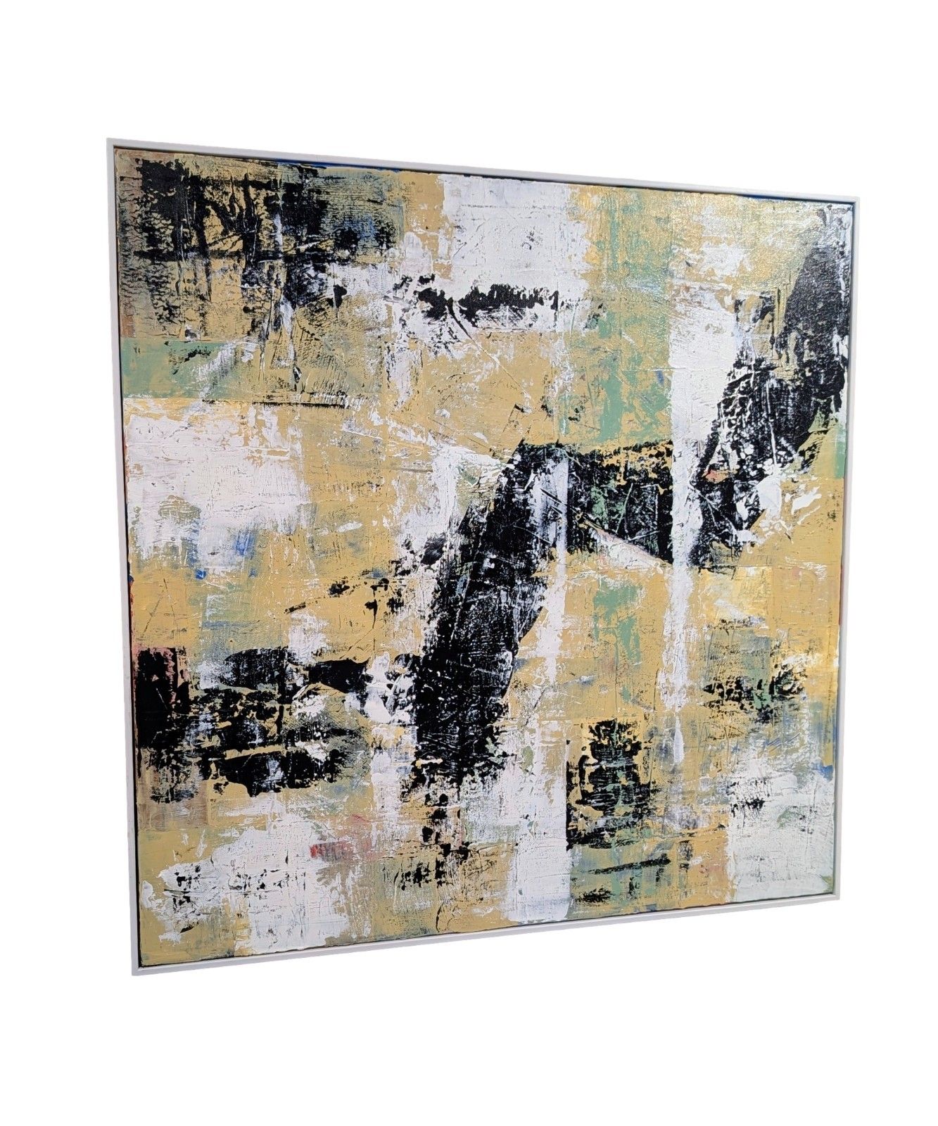 Original Modernist Abstract Signed Painting By Benjamin Frais Large Wall Art 32 photo furniture