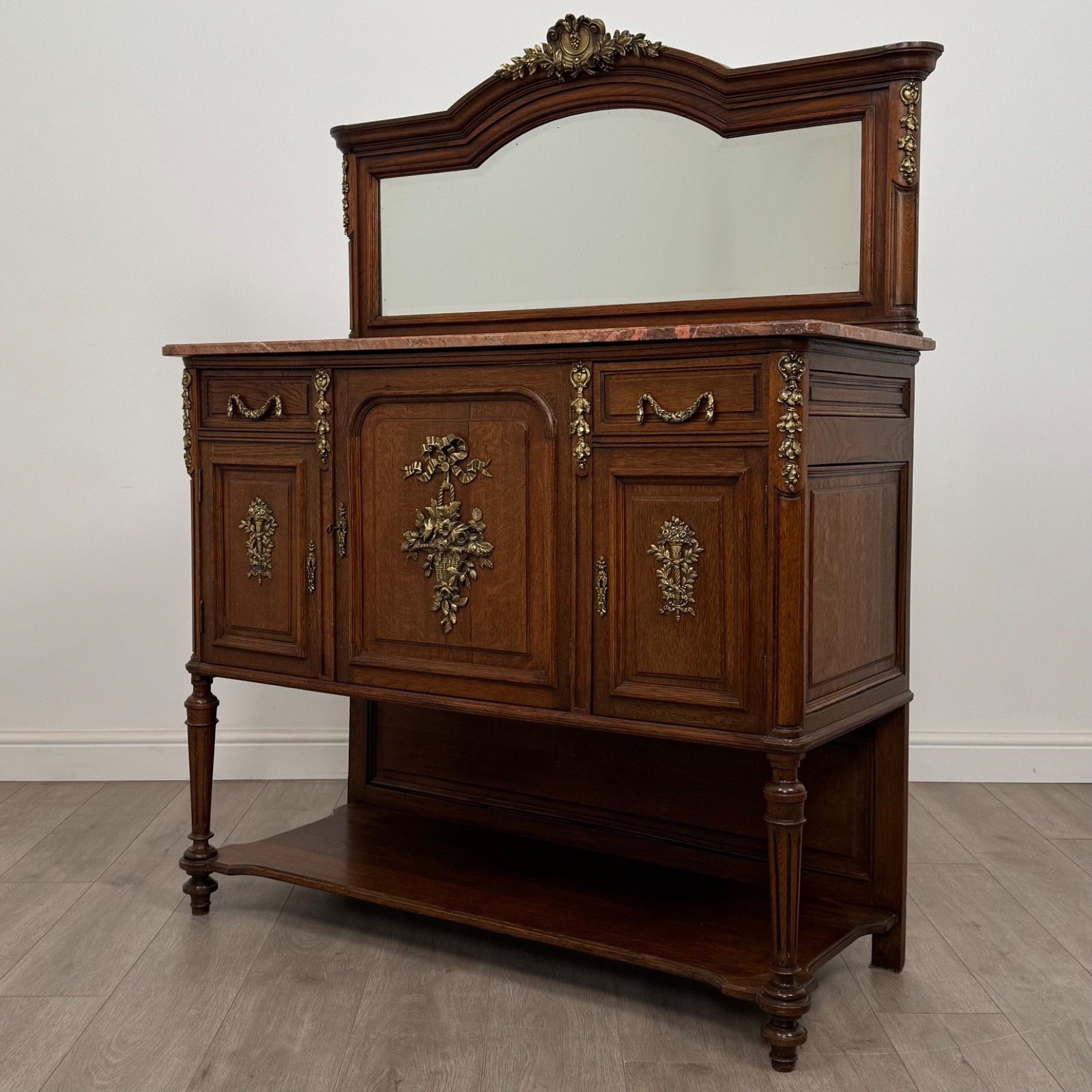 Antique 19th Century French Pair Of Marble Top Cabinets photo Furniture