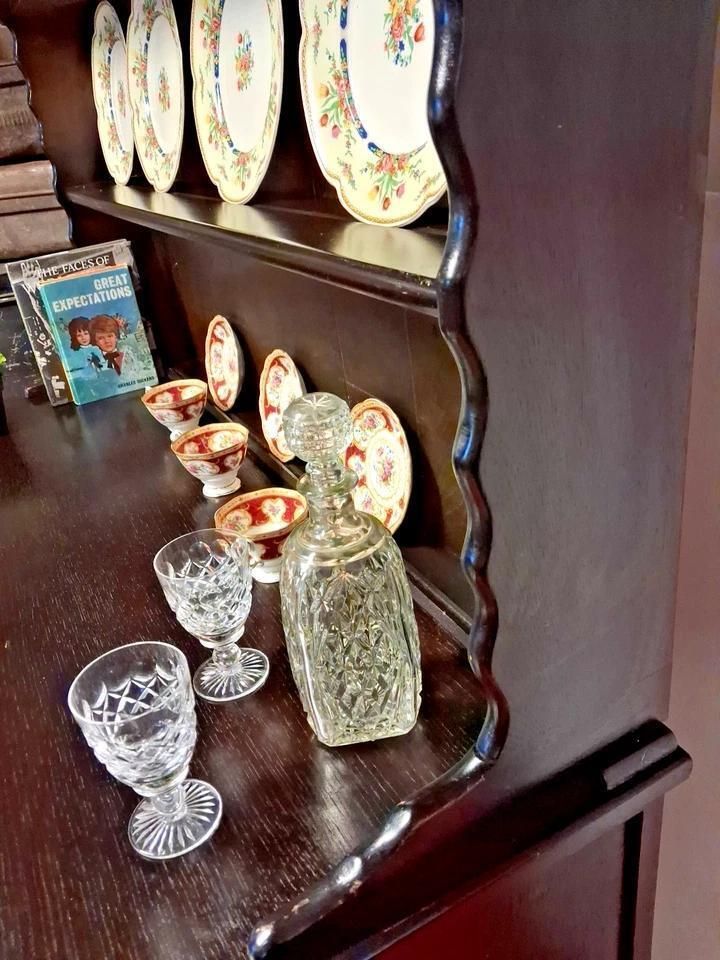 Vintage Dutch Dresser Display Kitchen Dresser Bookcase With Lots Of Storage photo for sale