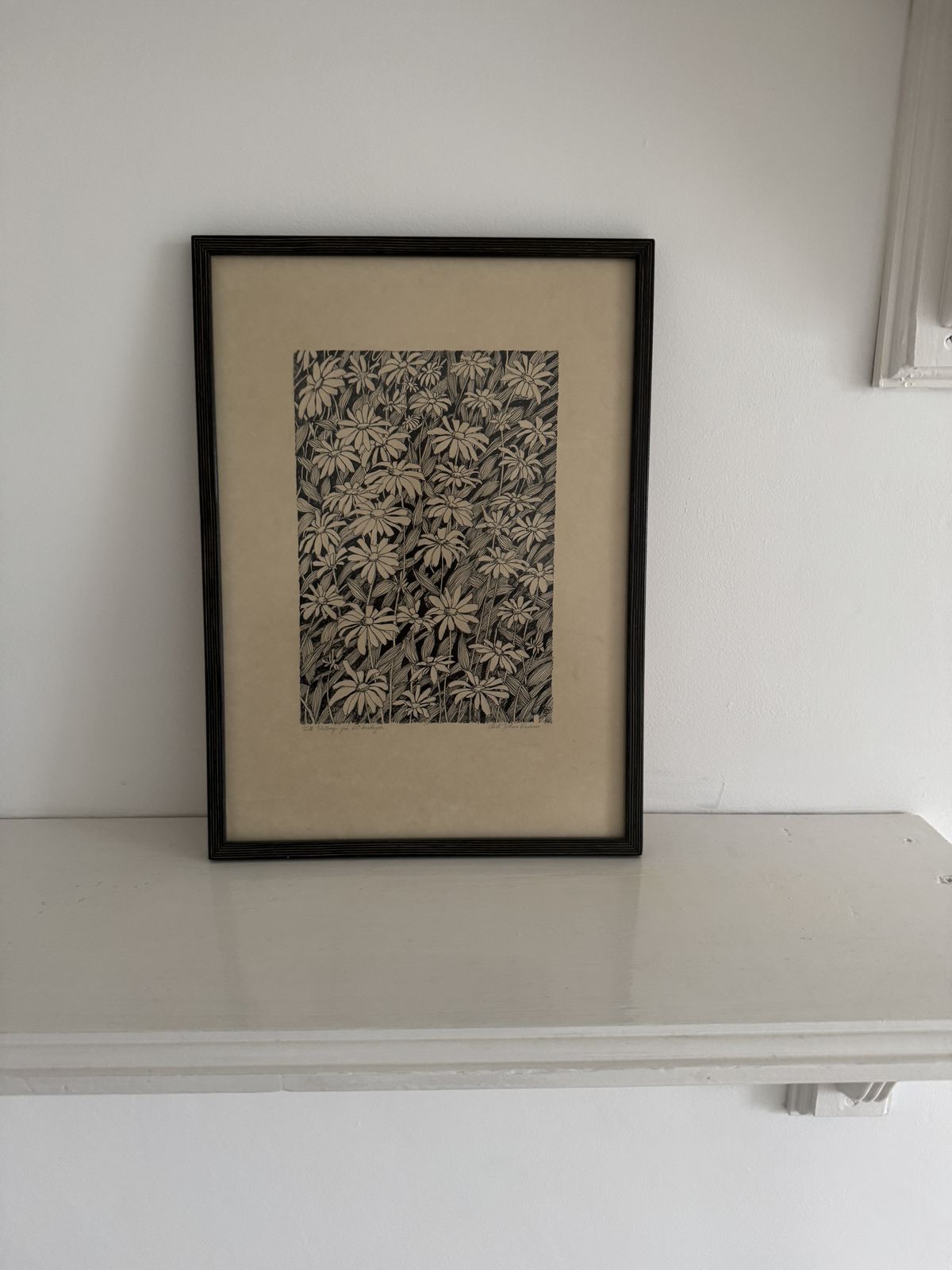 Till Valborg På 60 årsdagen   Daisies, Original Ink Drawing Carl  Johan Damm photo buy