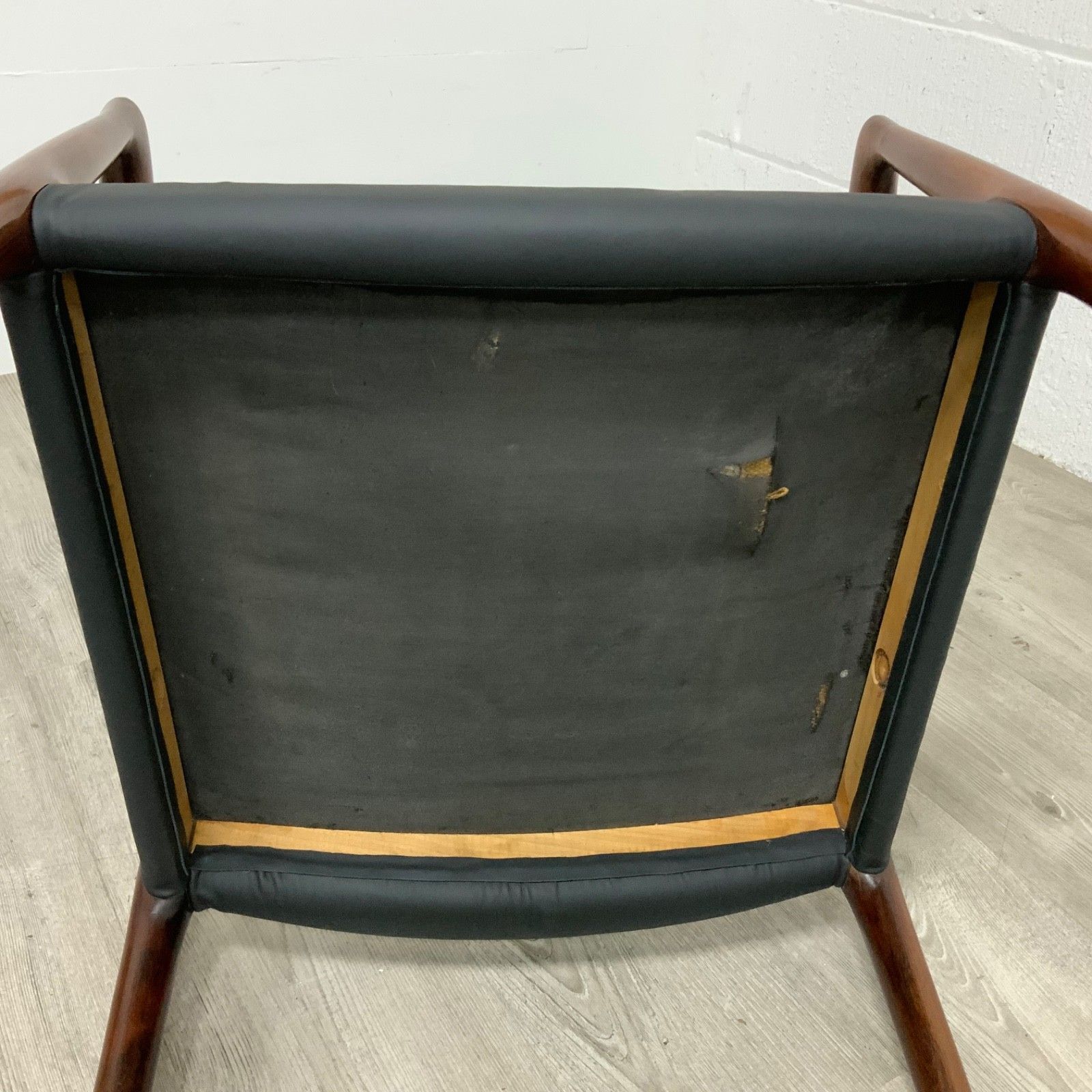 2495.0 Neil’s Otto Moller Danish Rosewood Model 57 Office Library Chair   Black Leather photo
