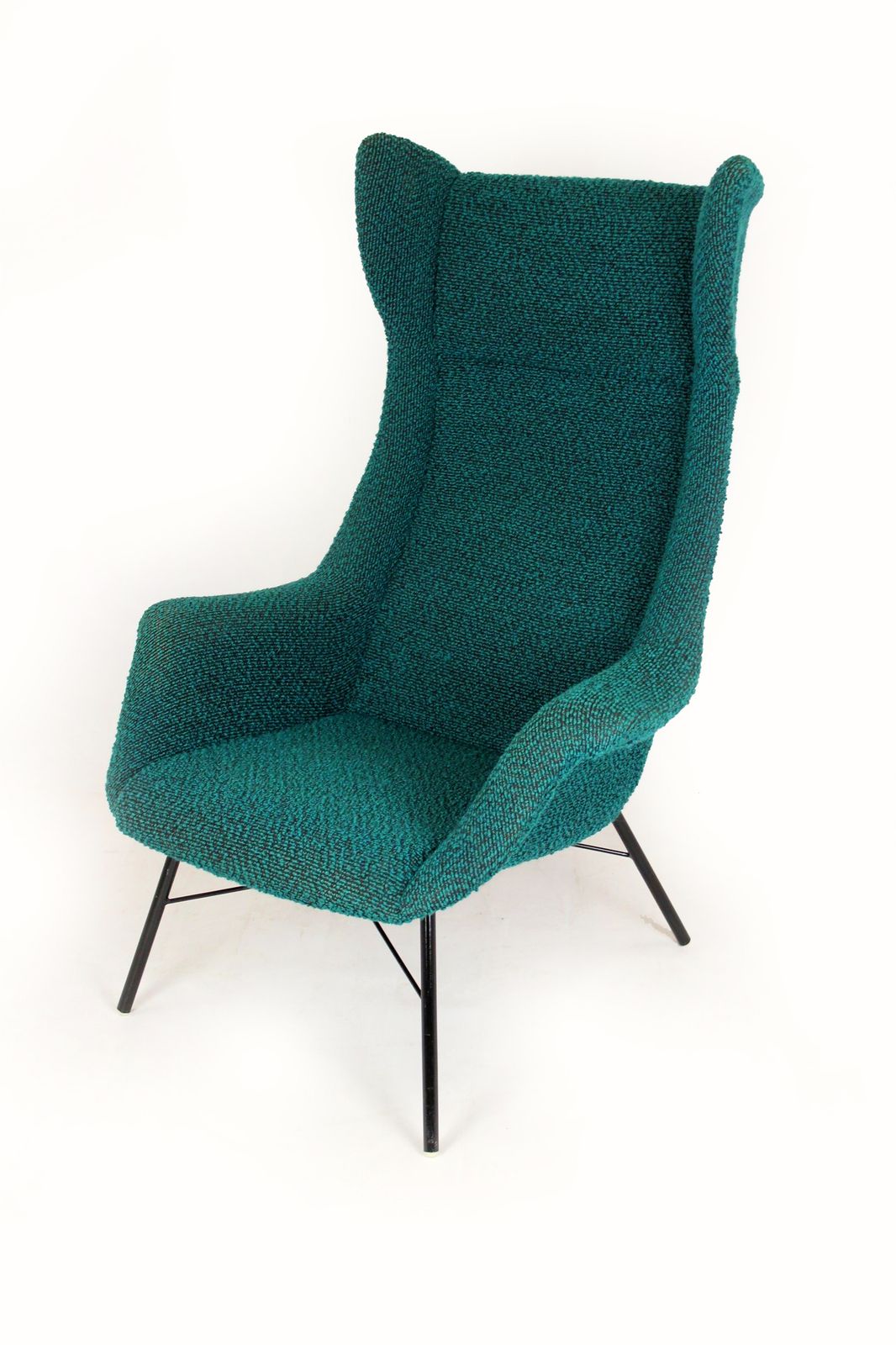 Wingback Lounge Chair By Miroslav Navrátil, Czechoslovakia, 1960s photo buy