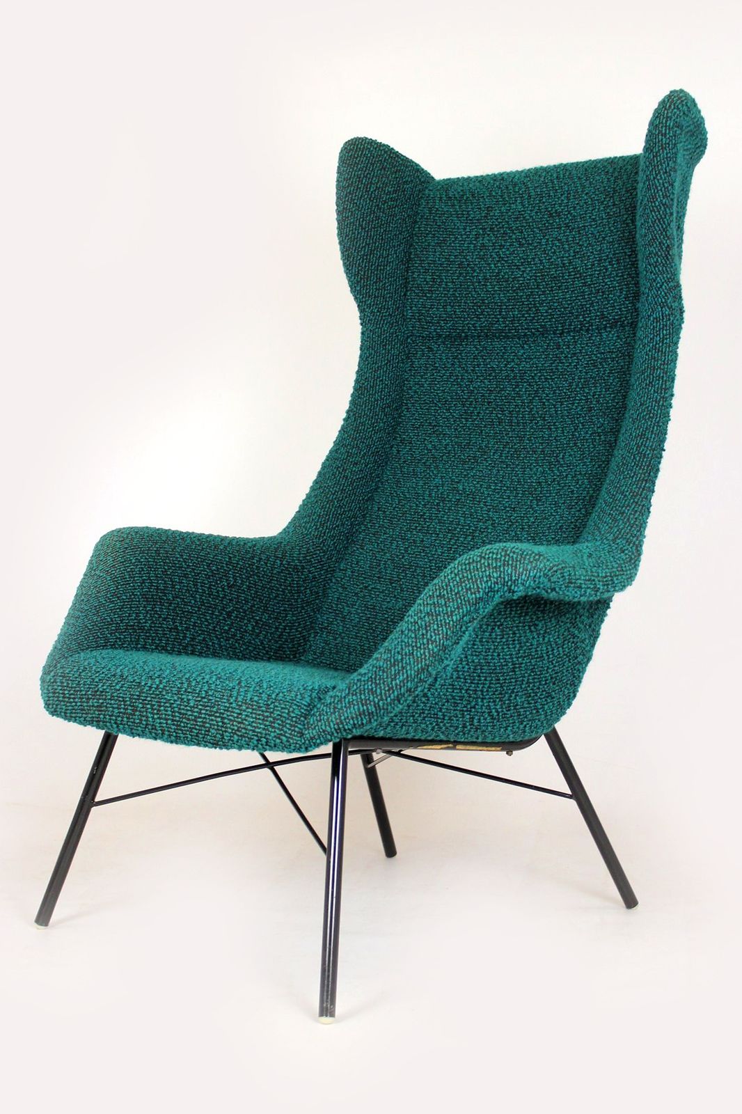 Wingback Lounge Chair By Miroslav Navrátil, Czechoslovakia, 1960s