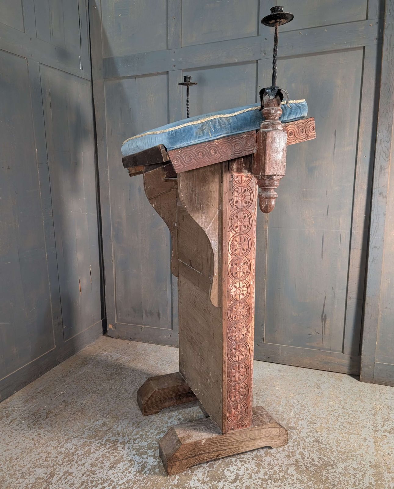 Medieval Style Antique Church Lectern Ambo From St Mary The Virgin Henham photo Furniture