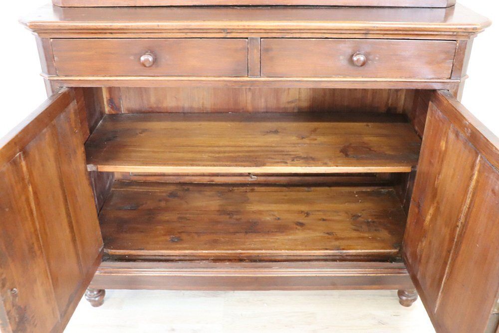 Antique Mid 19th Century Sideboard In Walnut Veneer photo vintage