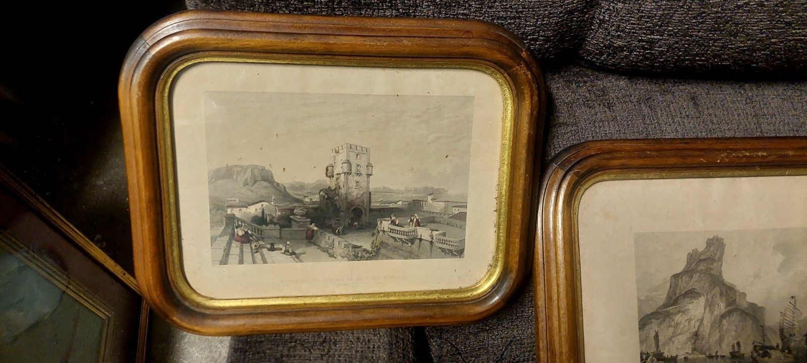 Thomas Abiel Prior 1809 1886 Lot Three Gold Wood Frame Engravings photo Art