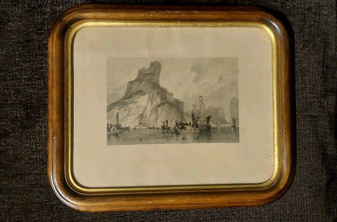 Thomas Abiel Prior 1809 1886 Lot Three Gold Wood Frame Engravings photo vinterior