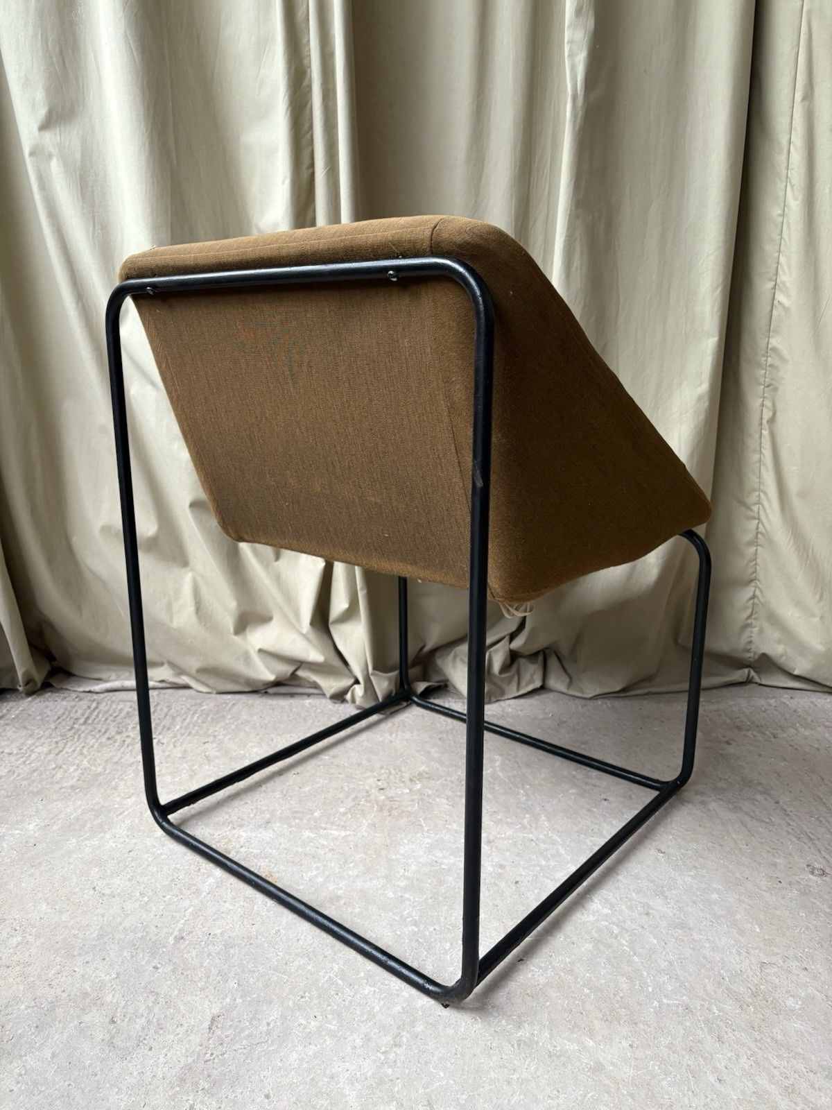 Vtg Mid Century Beaufort 70s Modernist Cubic Lounge Desk Accent Chair R1044 photo Furniture