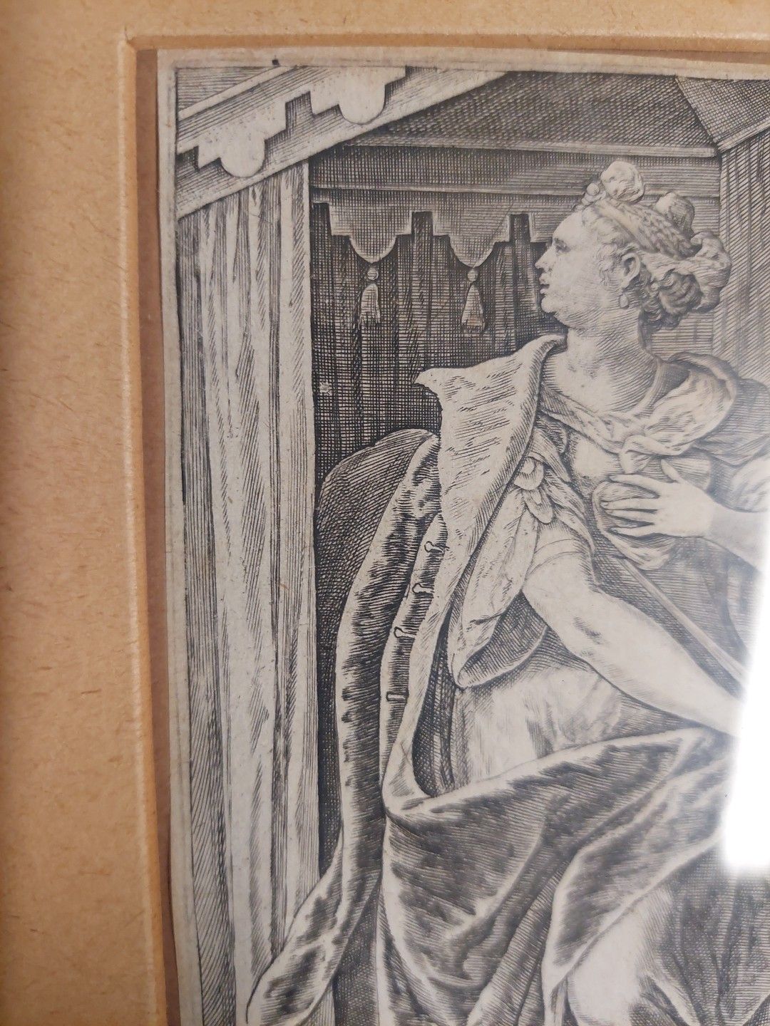 Philip Galle (1537 1612) "Lucretia" Bulino Engraving photo Art