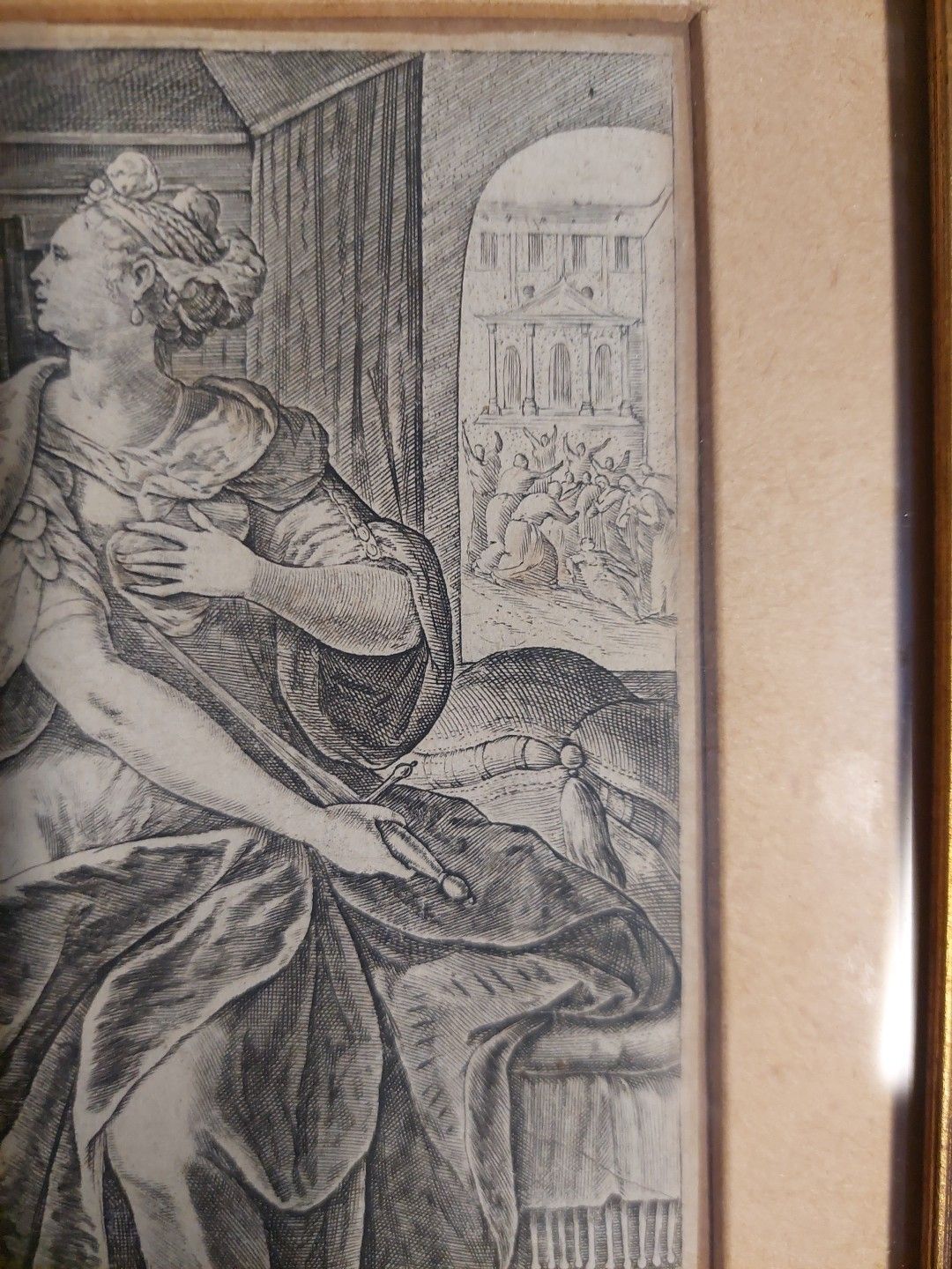 Philip Galle (1537 1612) "Lucretia" Bulino Engraving photo buy