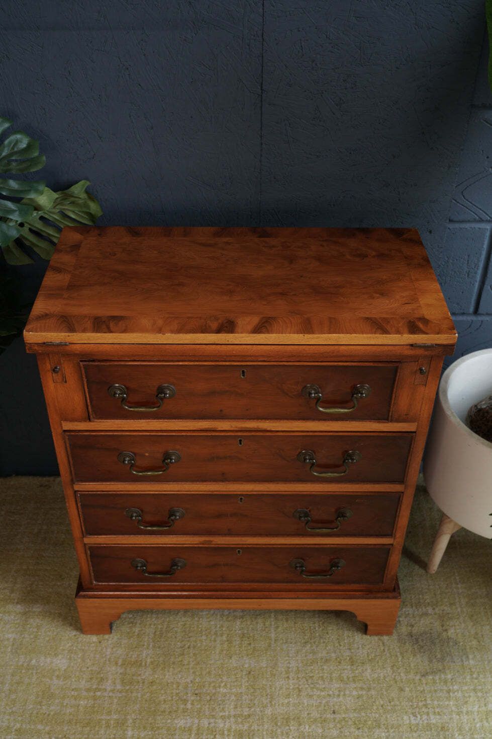 Antique Yew Wood Bureau — Georgian Style Elegance photo furniture
