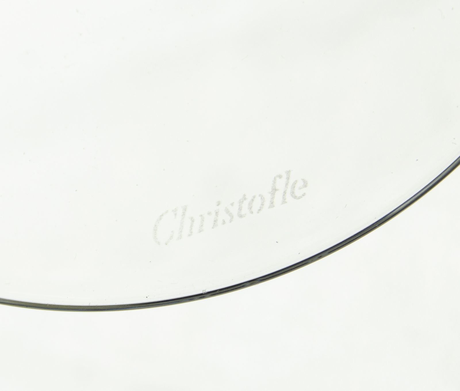 1990s Blown Crystal Champagne Flutes From The 'Iriana' Collection With Box By Christofle, France photo 5400.0