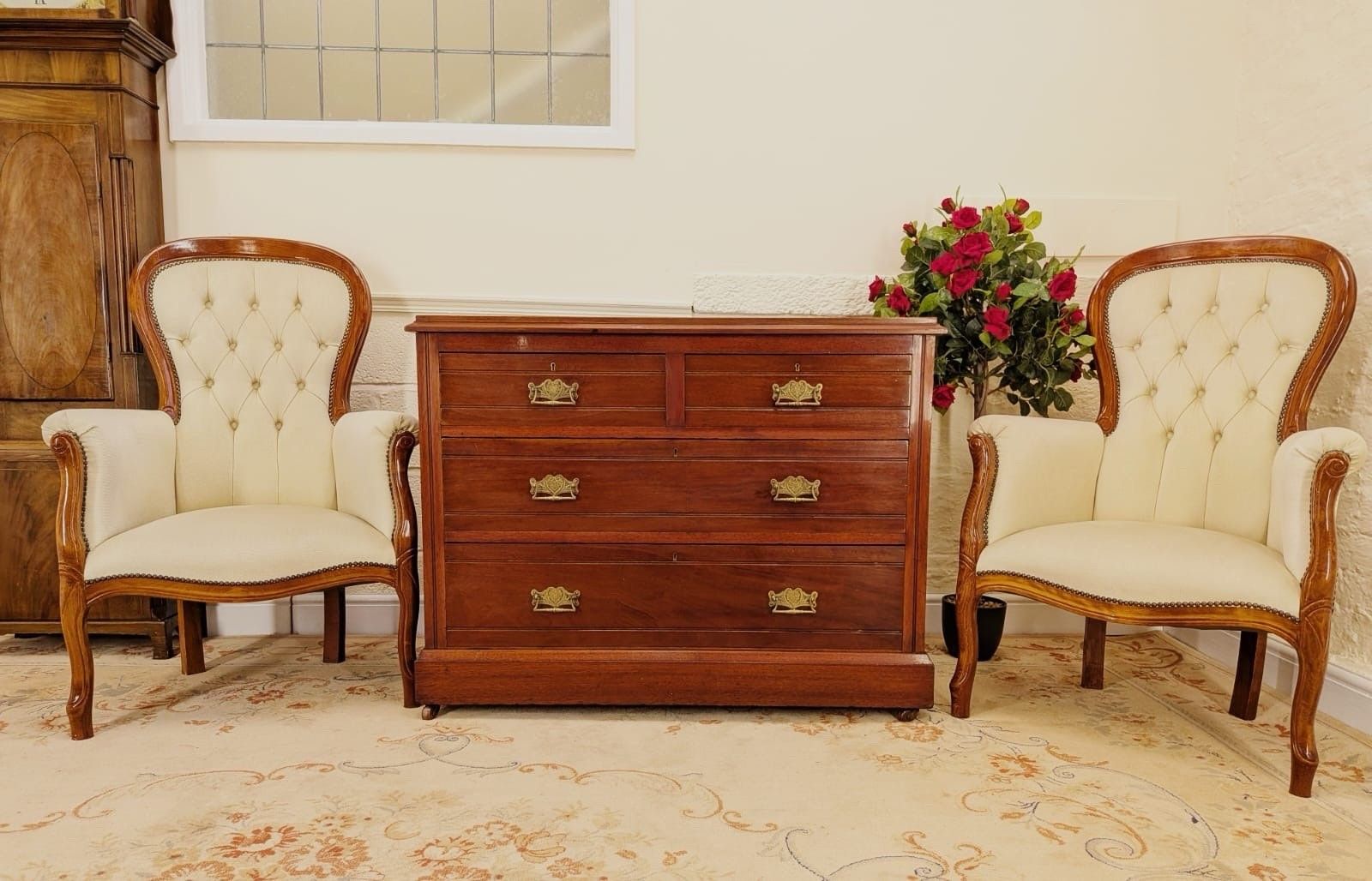 Victorian Mahogany Chest Of Two Over Two Drawers photo vinterior