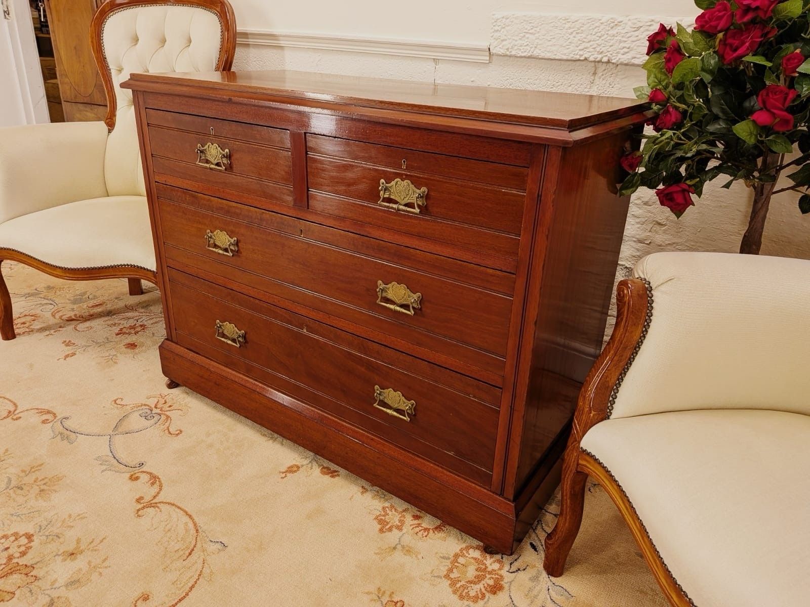 Victorian Mahogany Chest Of Two Over Two Drawers photo buy