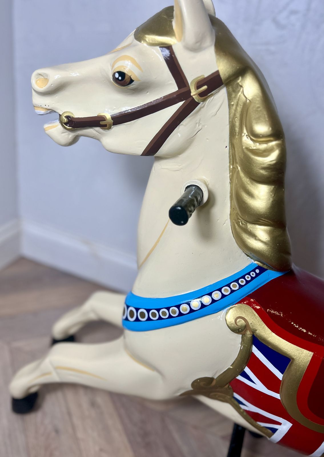 Rare Large Fairground Carousel Jumper Horse – Floor Standing Statement Piece photo 1900.0
