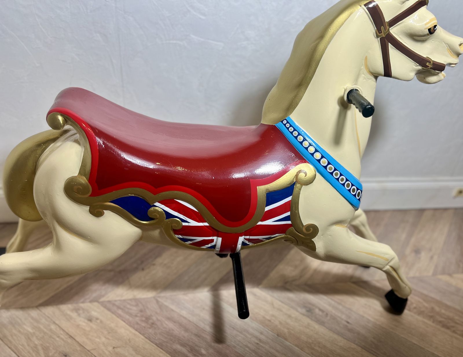 photo for sale Rare Large Fairground Carousel Jumper Horse – Floor Standing Statement Piece