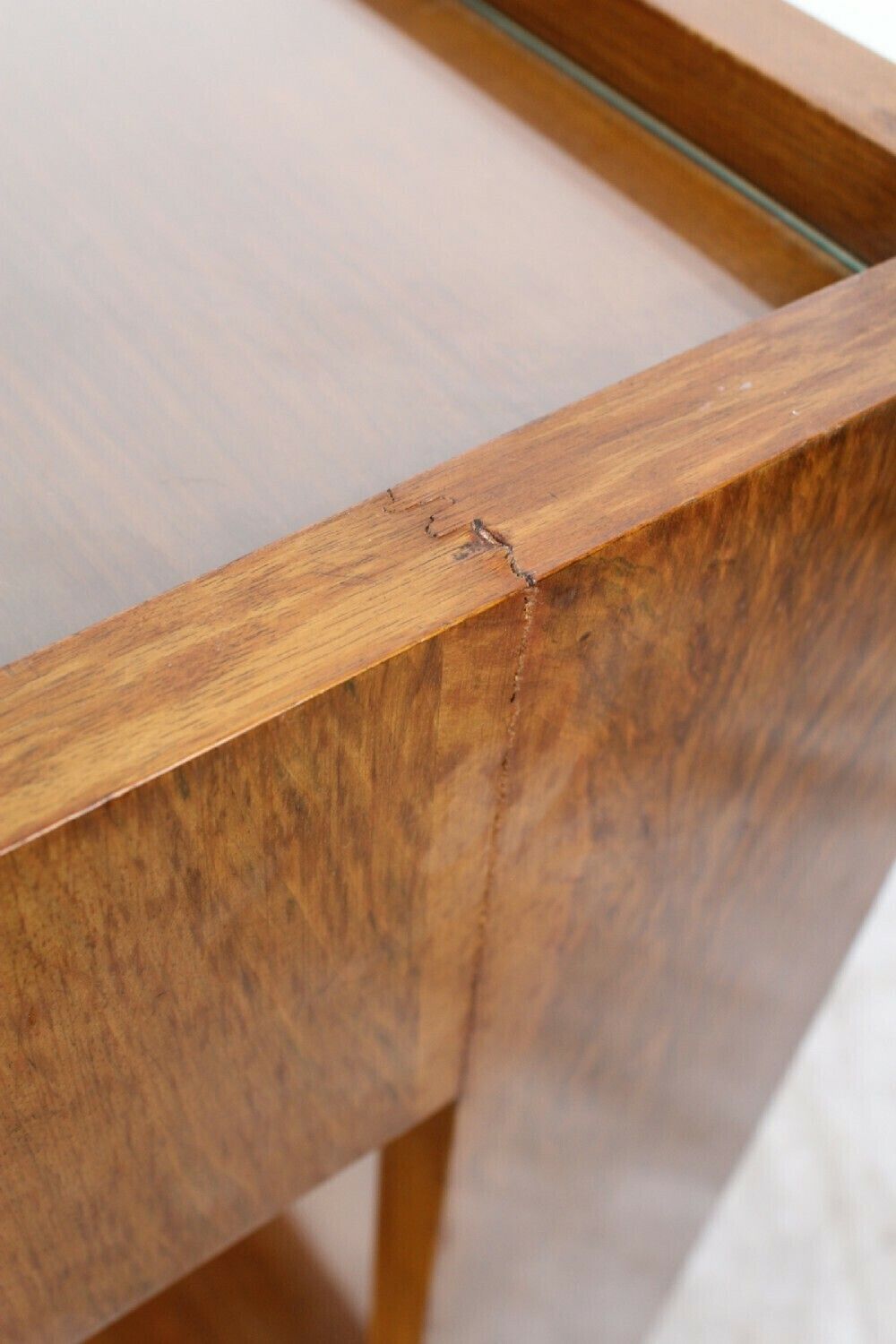 photo for sale Art Deco Walnut Two Tier Trolley