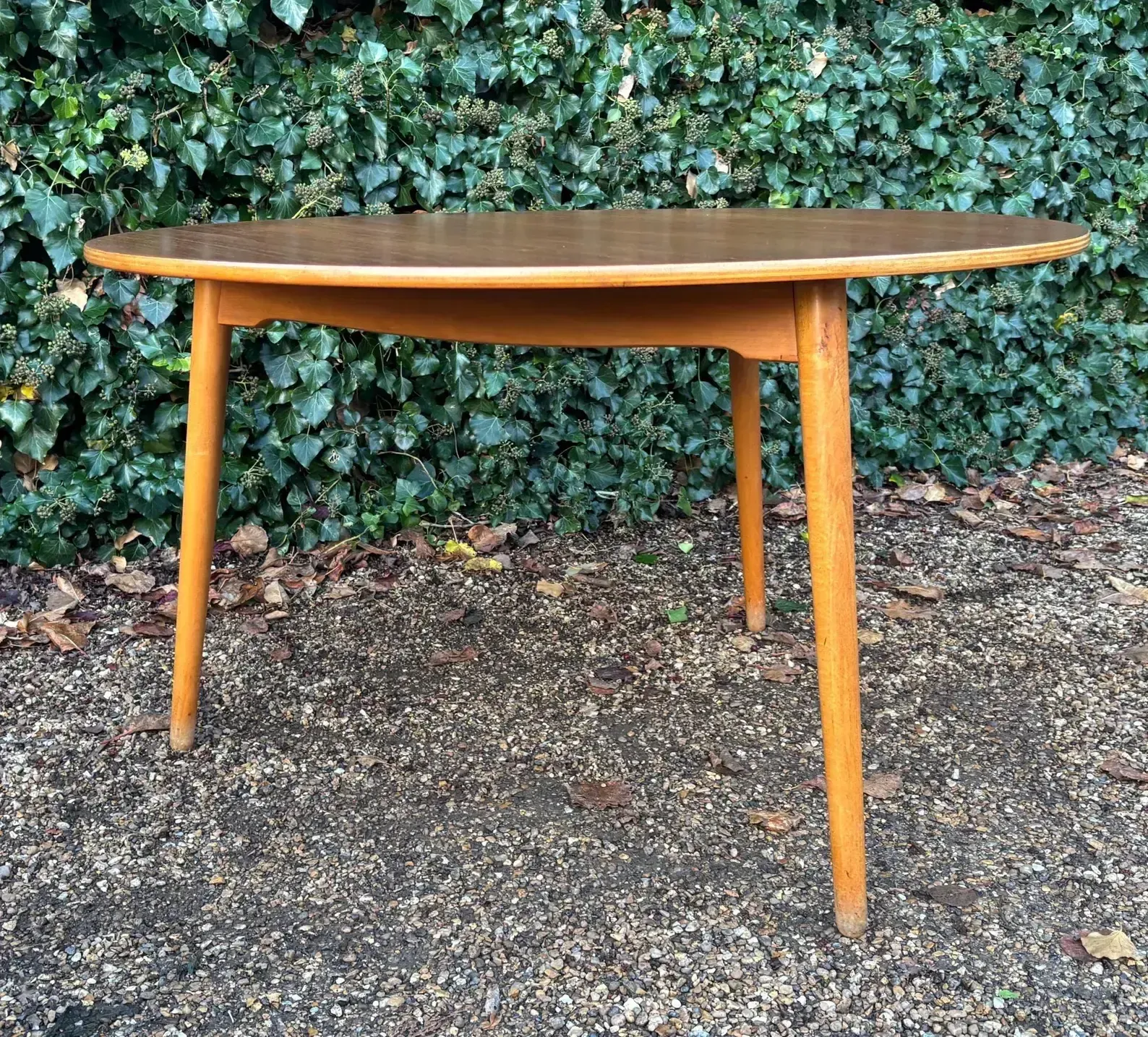 photo for sale Vintage Hans Wegner Heart Table & Six Chairs C.1955