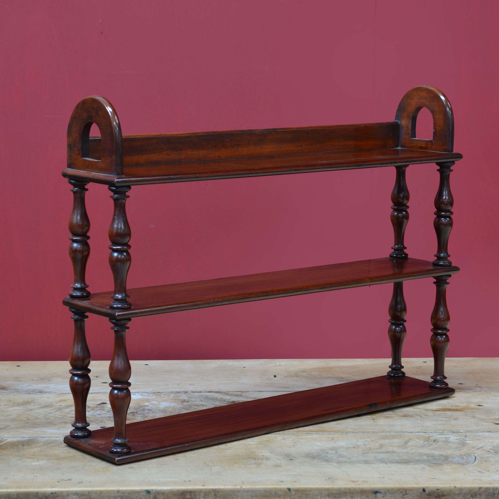 19th Century Portable Mahogany Bookshelves photo for sale