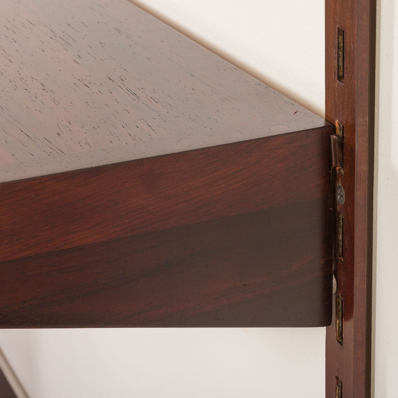 photo buy Kai Kristiansen Rosewood Wall Unit With 2 Lamps For Fm Mobler, Denmark 1960s