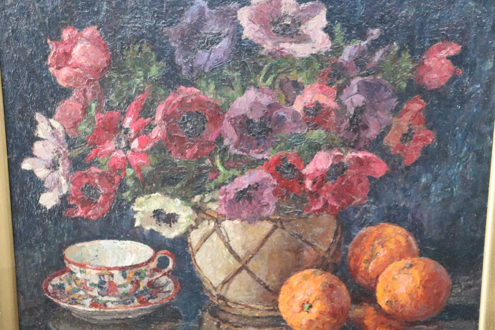 Flower Kitchen Still Life , Belgian School 20th Century (St.279) photo vinterior