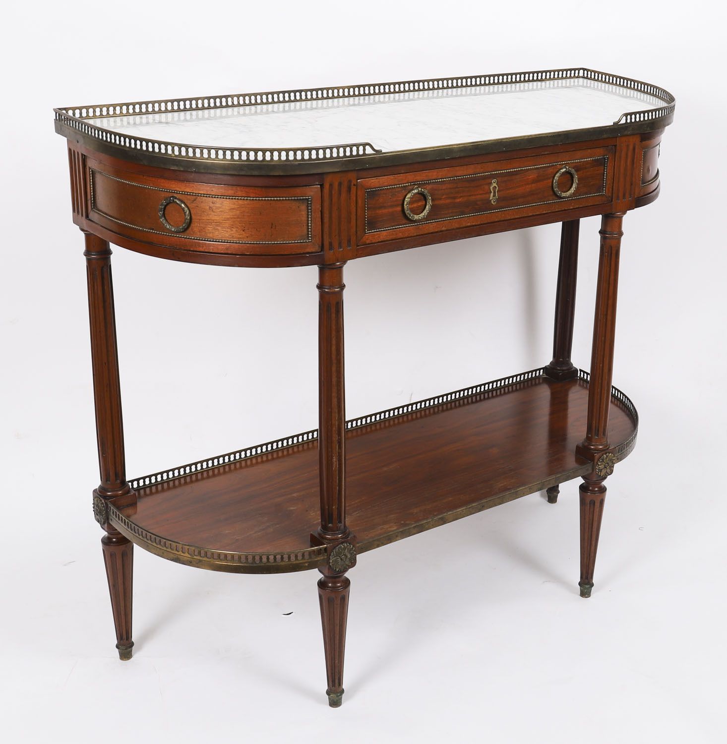 Antique French Directoire Mahogany Console C1840 19th Century photo vinterior