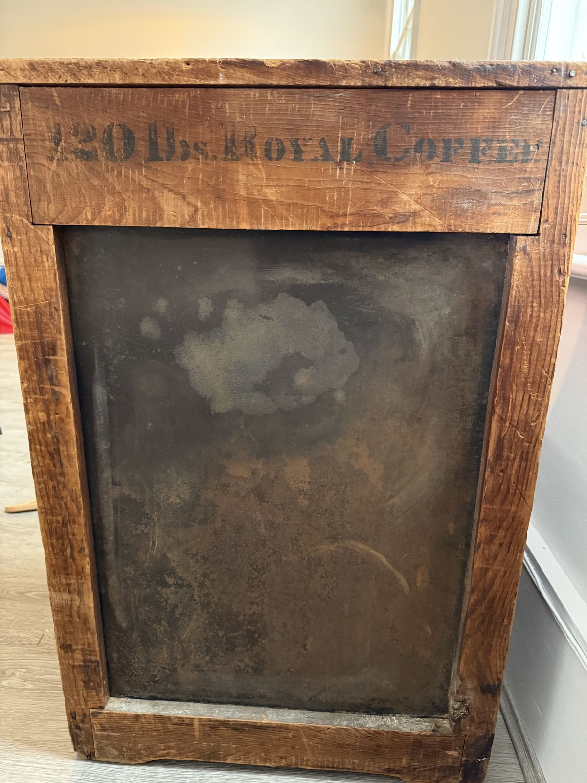 Extra Large Antique Royal Coffee Trade Tin, Early 20th Century photo for sale