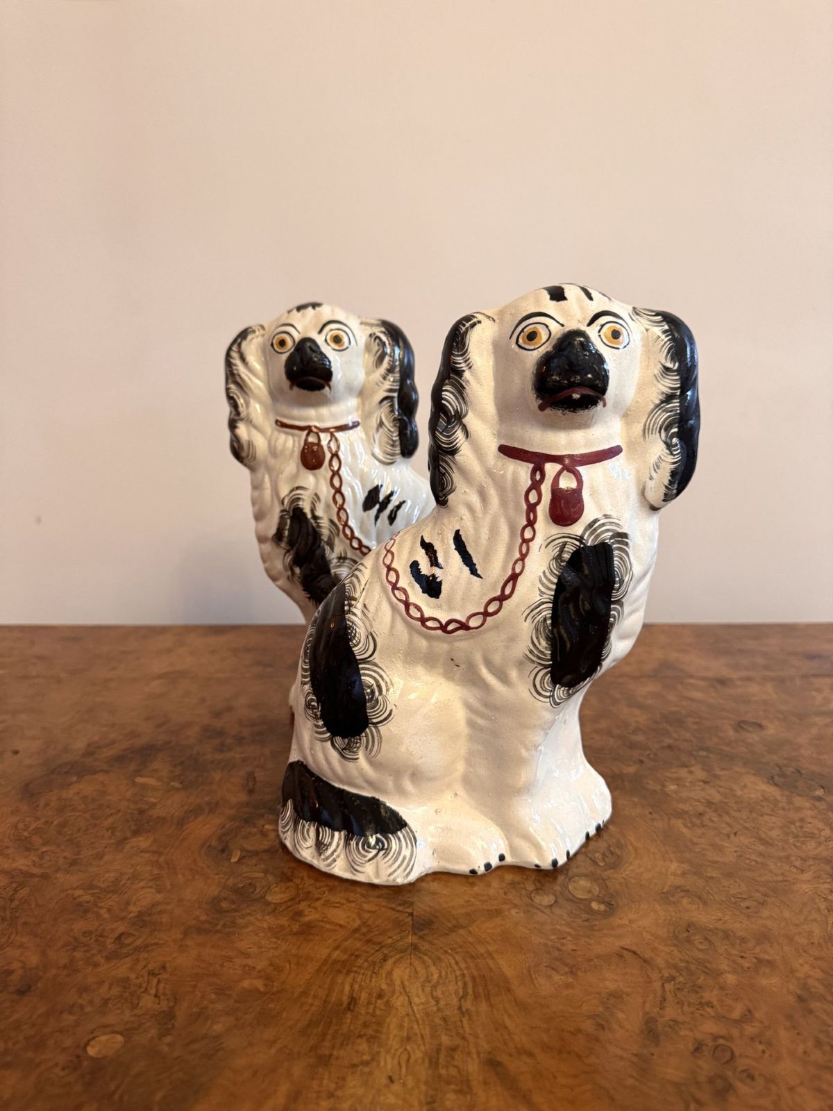 Lovely Pair Of Antique Staffordshire Dogs photo 345.0