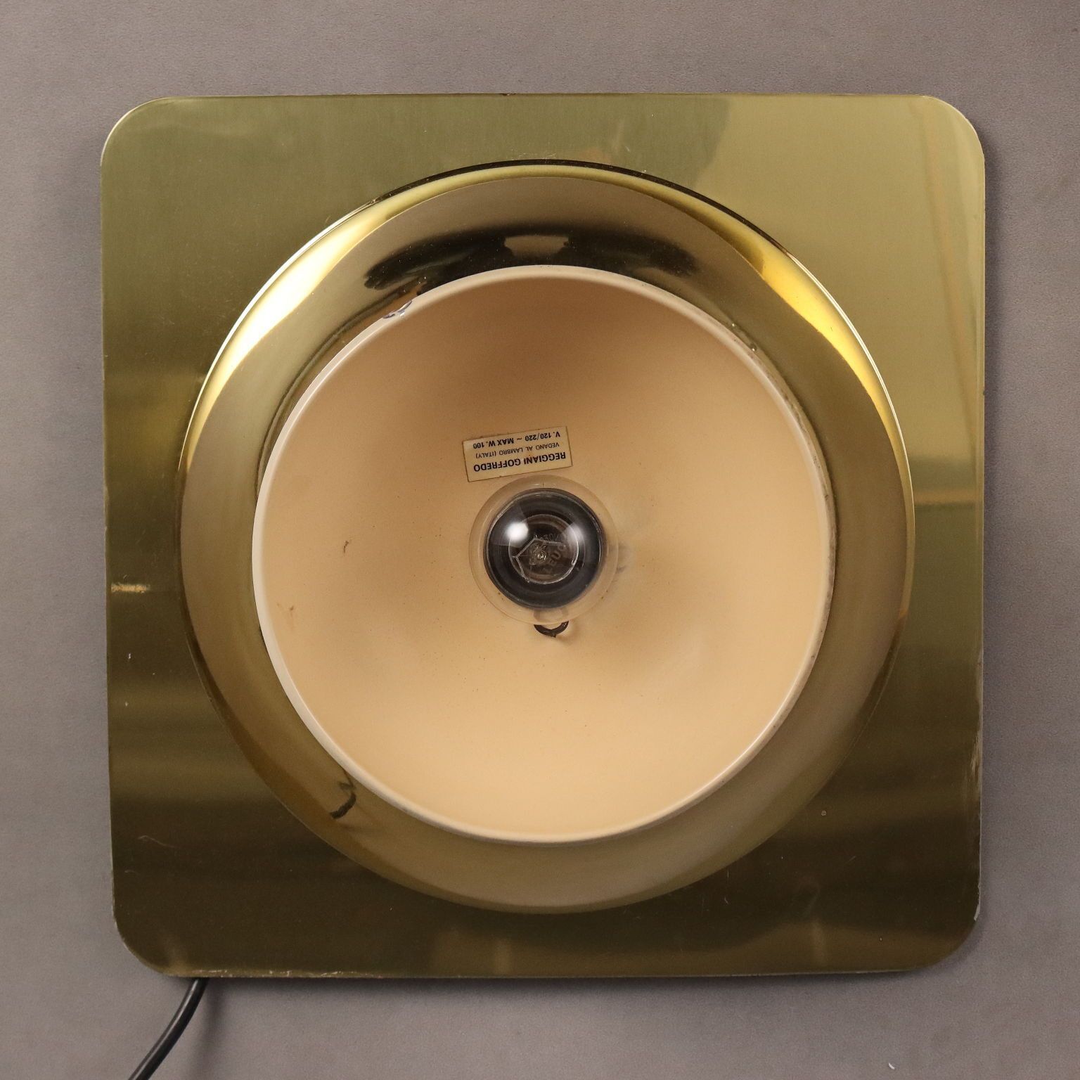 Vintage Lamp Goffredo Reggiani Aluminium Design Italy 1970s 80s photo 300.0