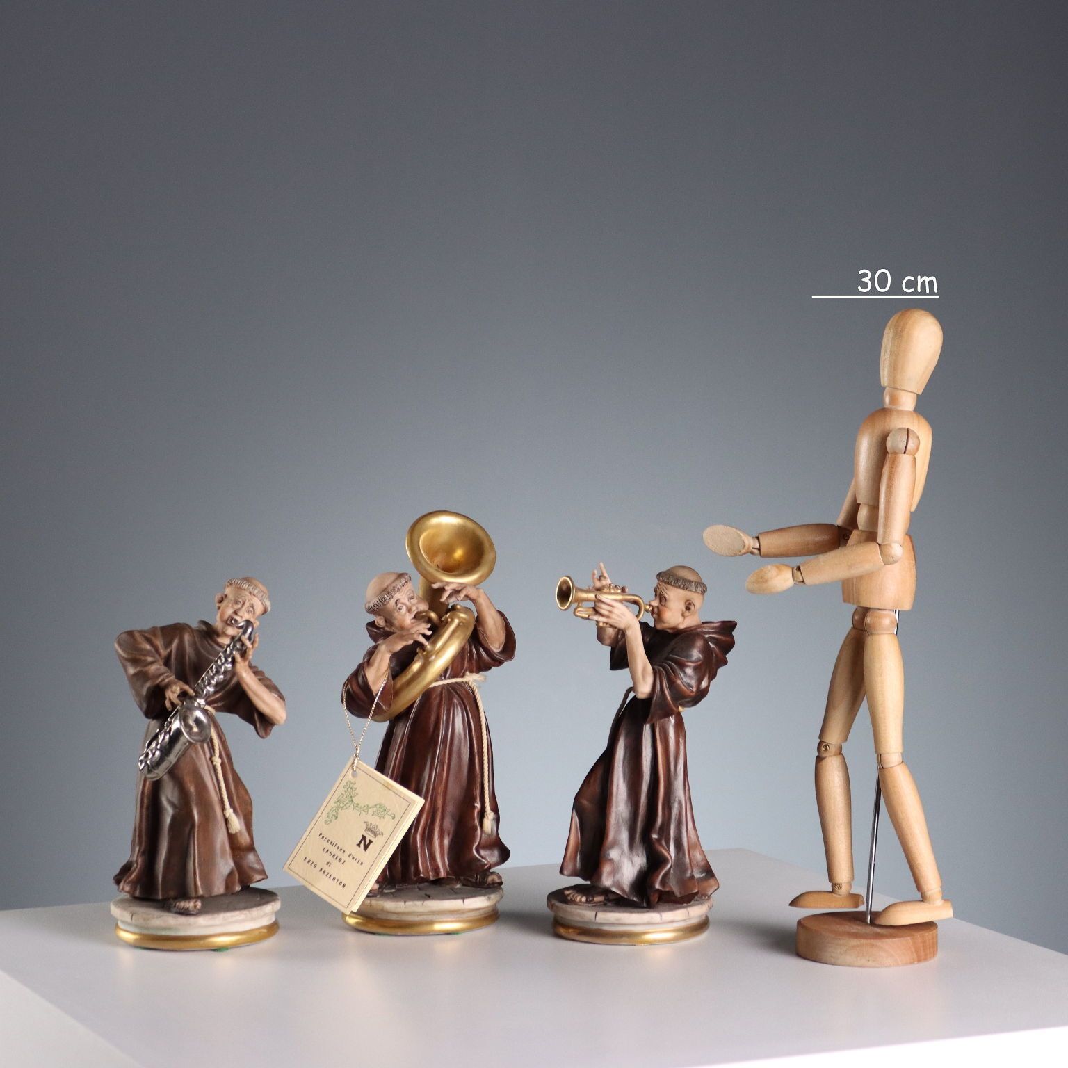 Antique Figurines Laurenz Enzo Arzenton Capodimonte XX Century photo furniture