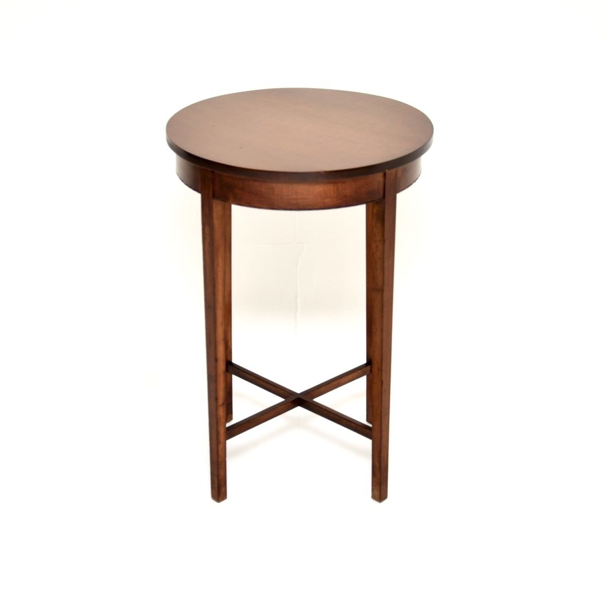 Antique Edwardian Satin Wood Occasional Side Table photo furniture
