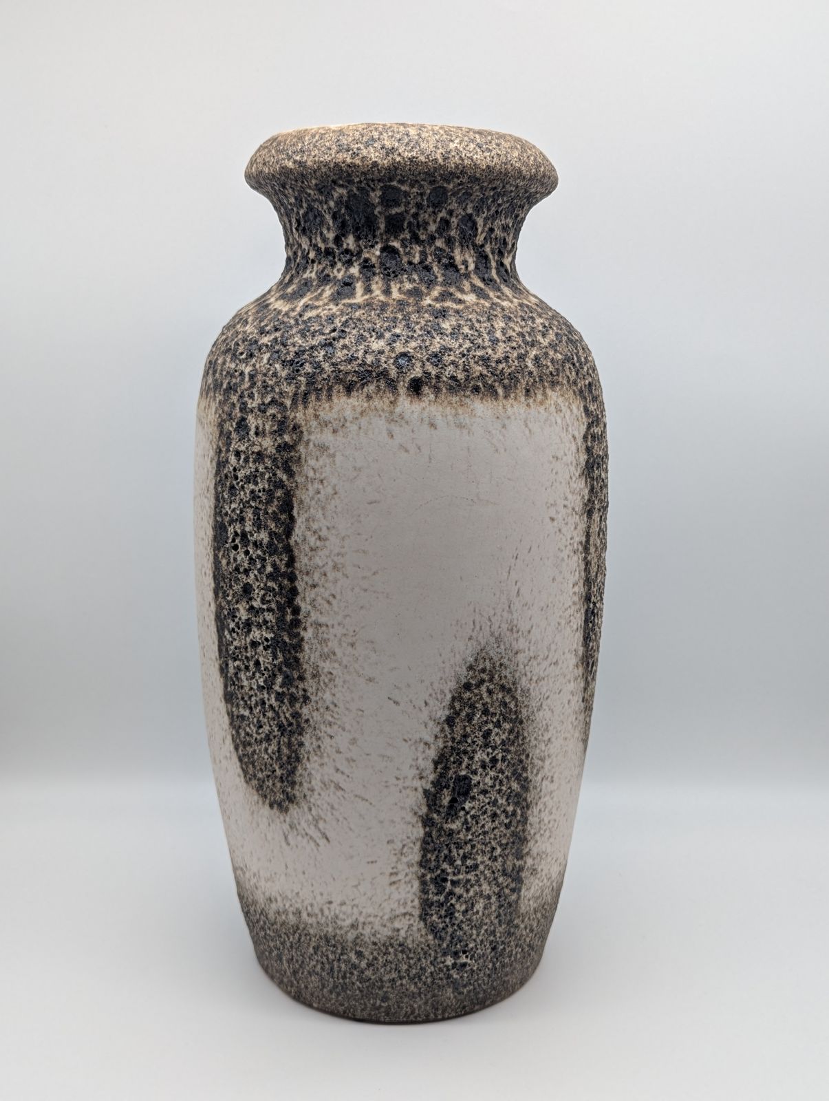 Large Lava Glaze Vase By Scheurich | Vintage Mid Century Studio Pottery (38cm)