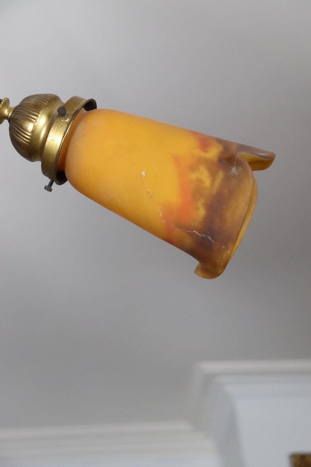 Glass Art Deco Chandelier By Muller Freres , France (St.274) photo buy