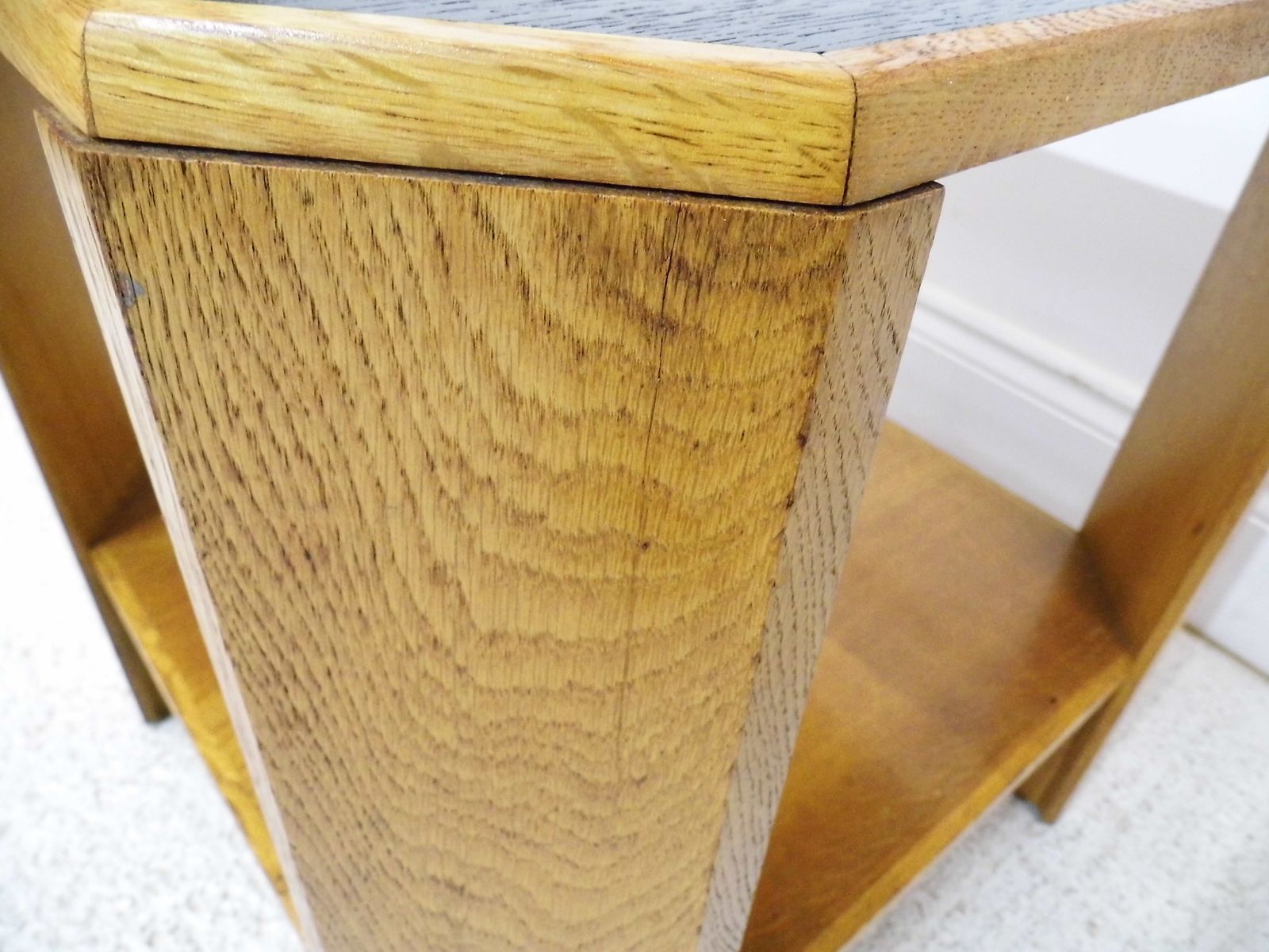 Furniture Vintage Ex Military Air Council Raf Oak Side Table By Wake And Dean 1950s photo