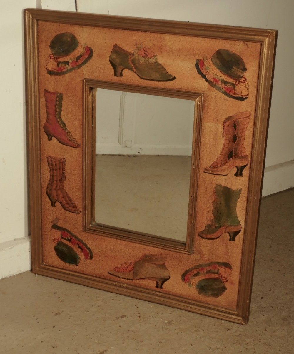 Painted Advertising Wall Mirror photo furniture