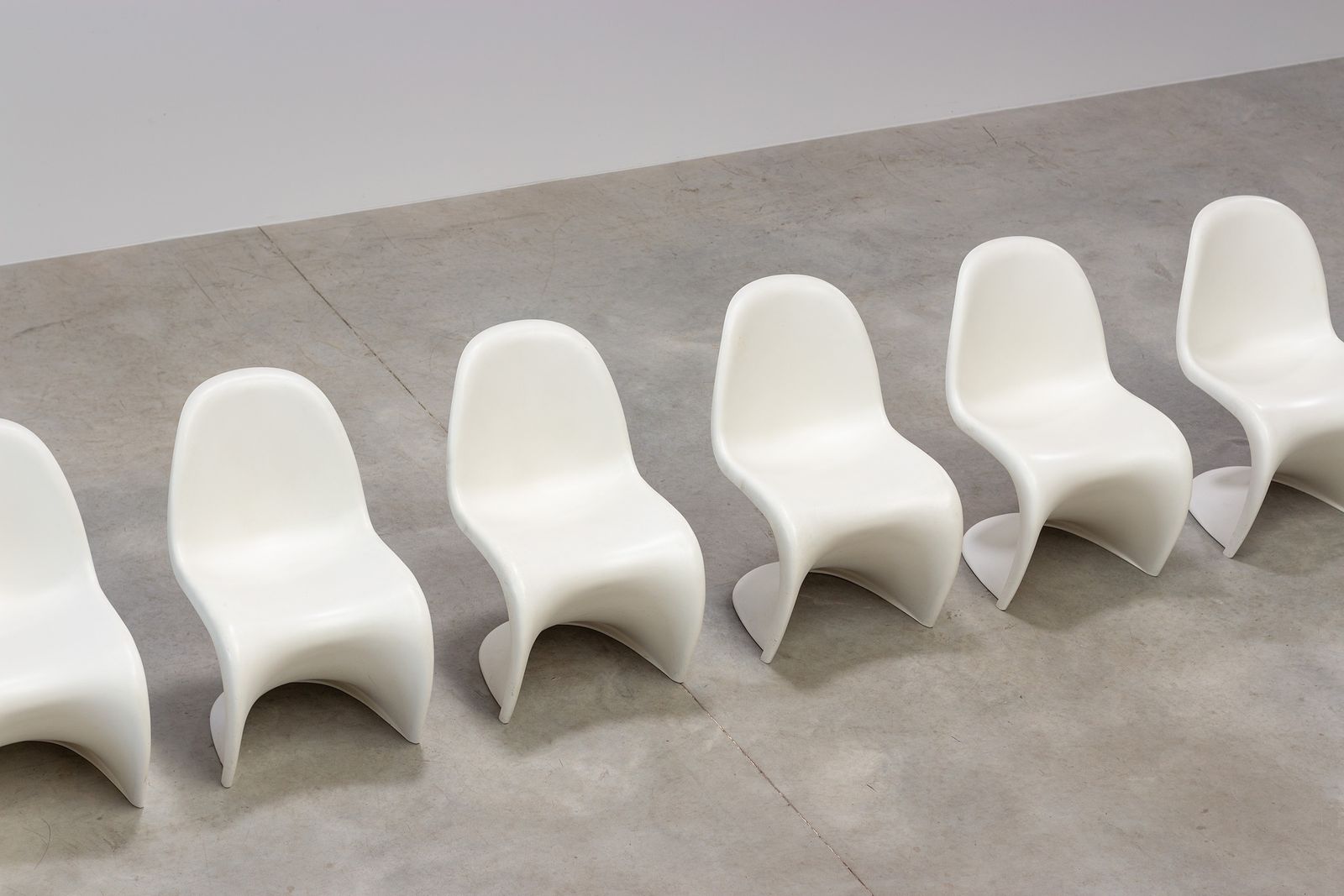 Verner Panton Set Of 8 Panton Dining Chairs Vitra photo furniture