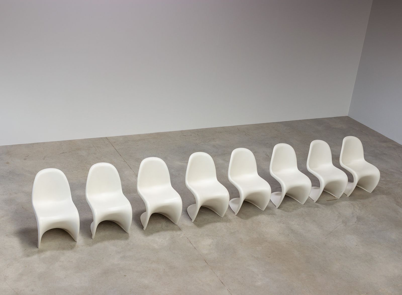 Verner Panton Set Of 8 Panton Dining Chairs Vitra photo buy