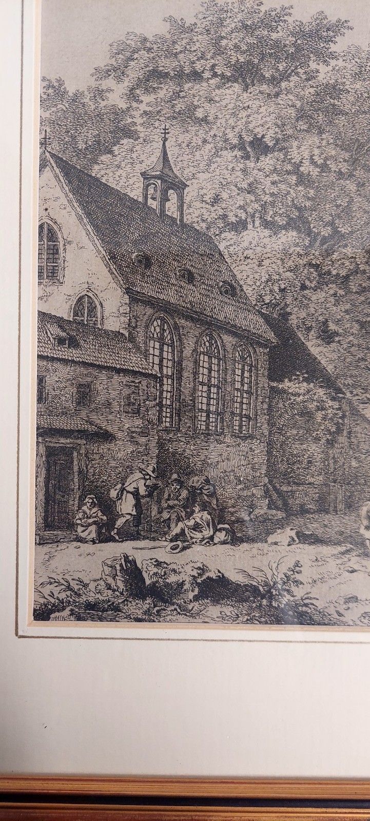Kobell Frrdinand Von Chapel In The Forest Etching Mid 18th Century photo furniture