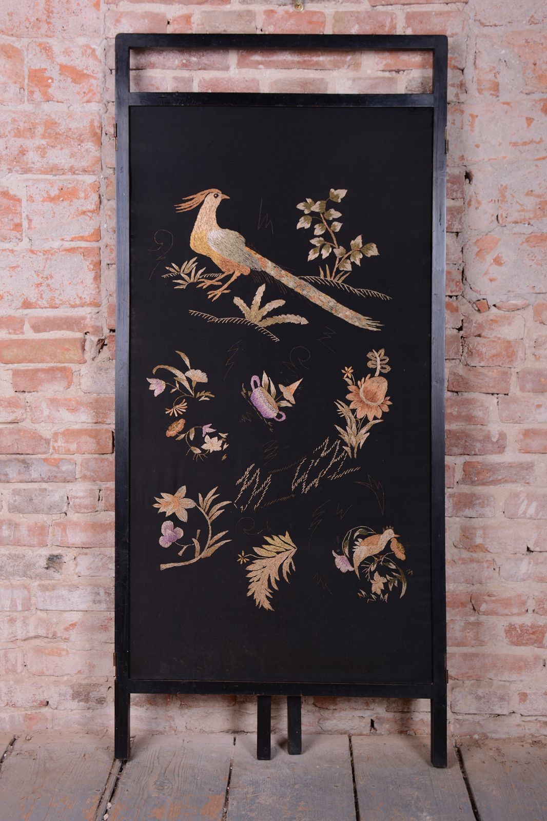 Restored Art Deco Folding Screen, Oak, Revived Polish, France, 1920s photo vinterior