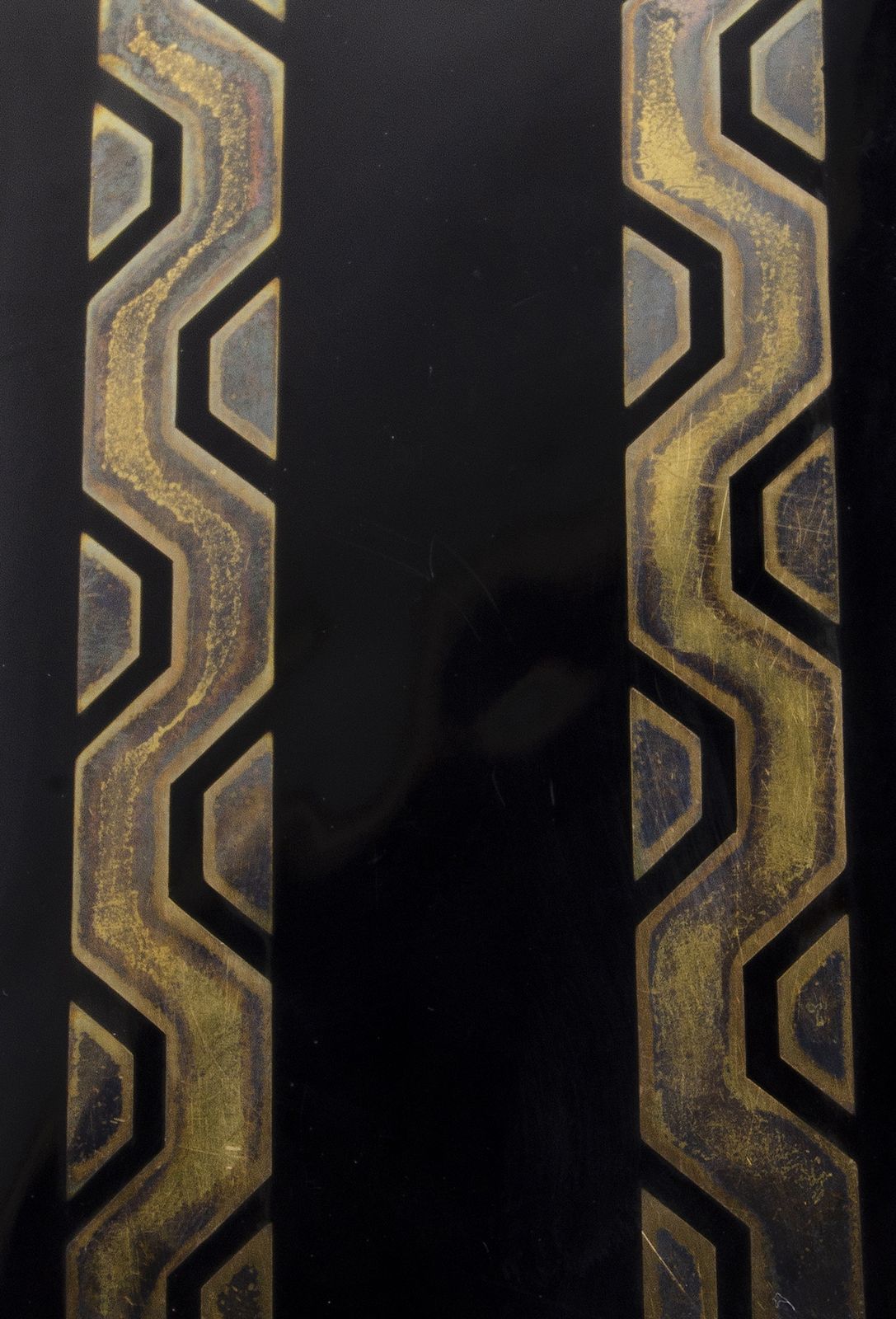 1930s Art Déco Black Lacquer And Gilded Bronze Cigarette Case By Jean Dunand, France photo Home Decor
