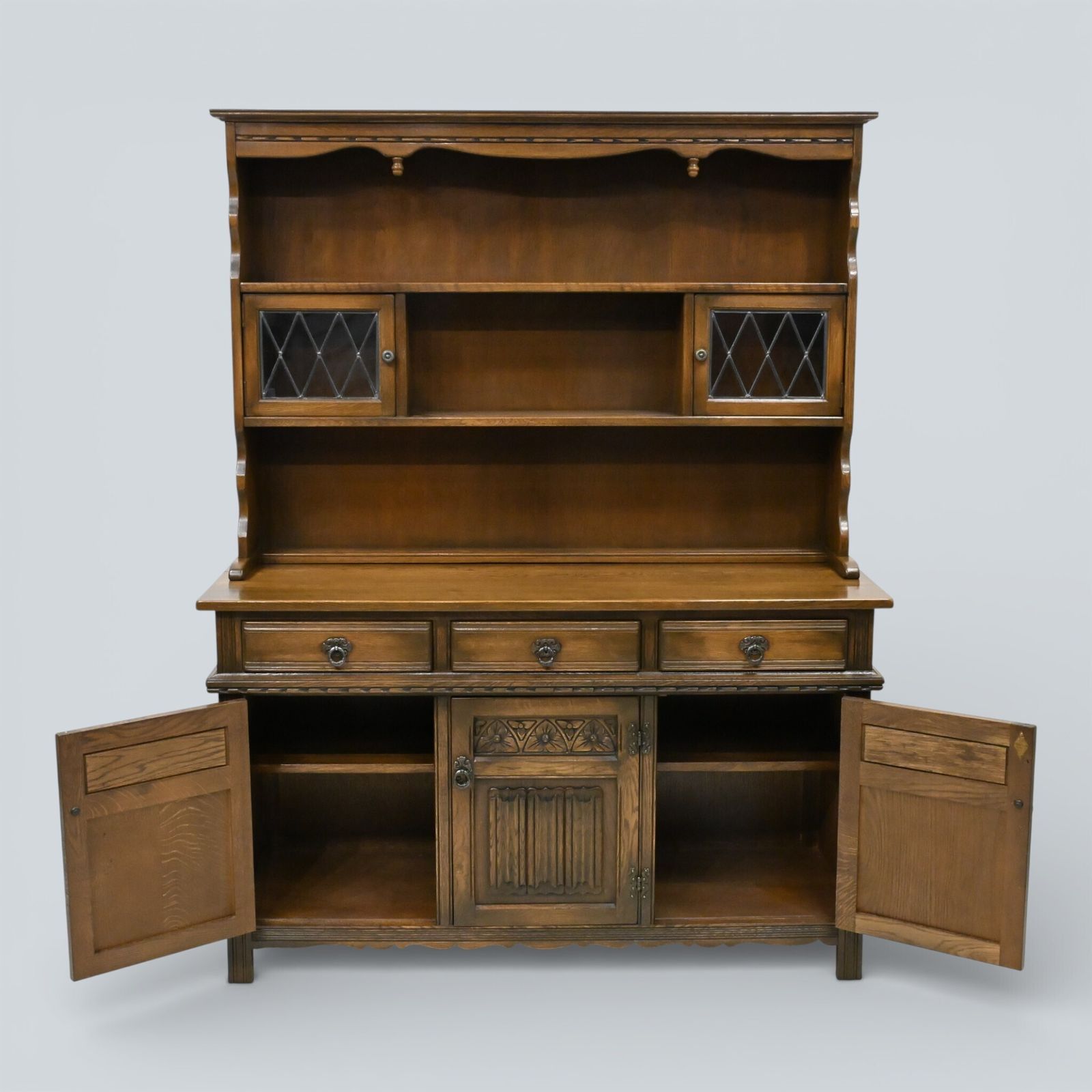 photo furniture Old Charm Oak Dresser In Light Oak Finish Sideboard Display Top Free Uk Delivery