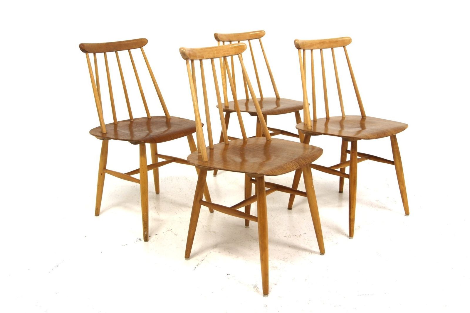 Fanett Teak Chairs By Ilmari Tapiovaara For Edsby Verken, 1960, Set Of 4 photo Furniture
