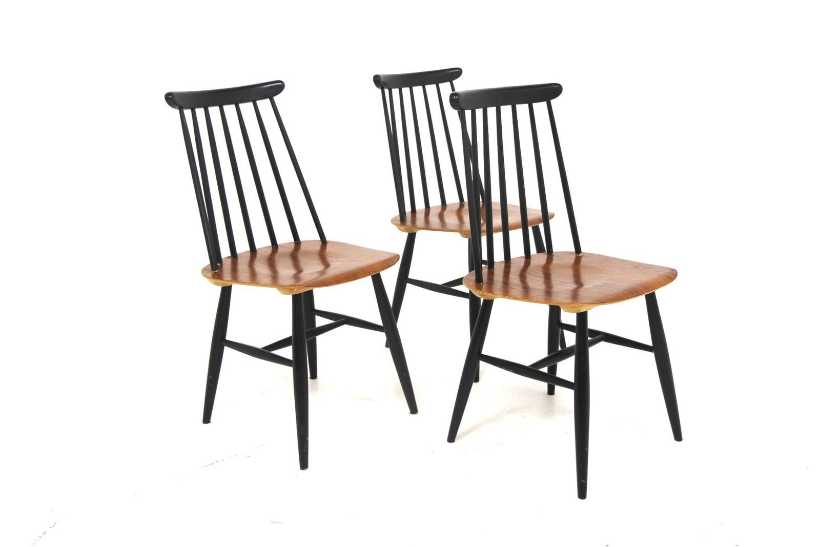 Teak Chairs By Jan Hallberg For Edsby Verken, Sweden, 1960, Set Of 3