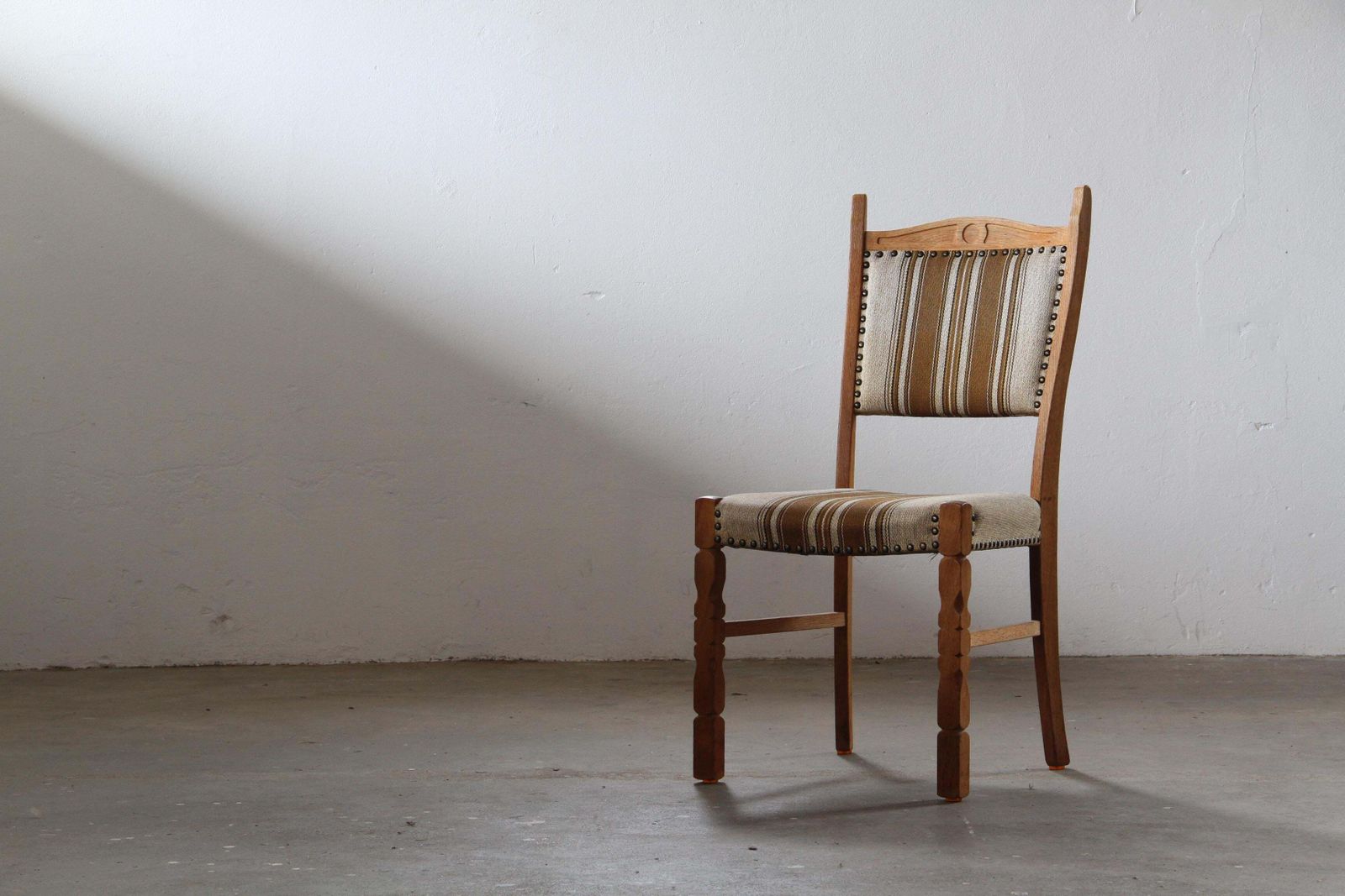 Vintage 1960s Danish Oak Dining Chairs Style Of Henning Kjærnulf, Denmark photo buy
