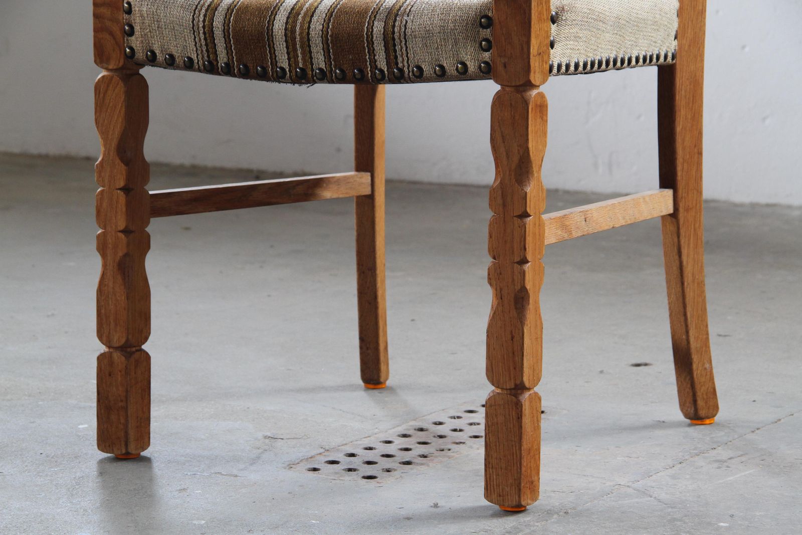 Furniture Vintage 1960s Danish Oak Dining Chairs Style Of Henning Kjærnulf, Denmark photo