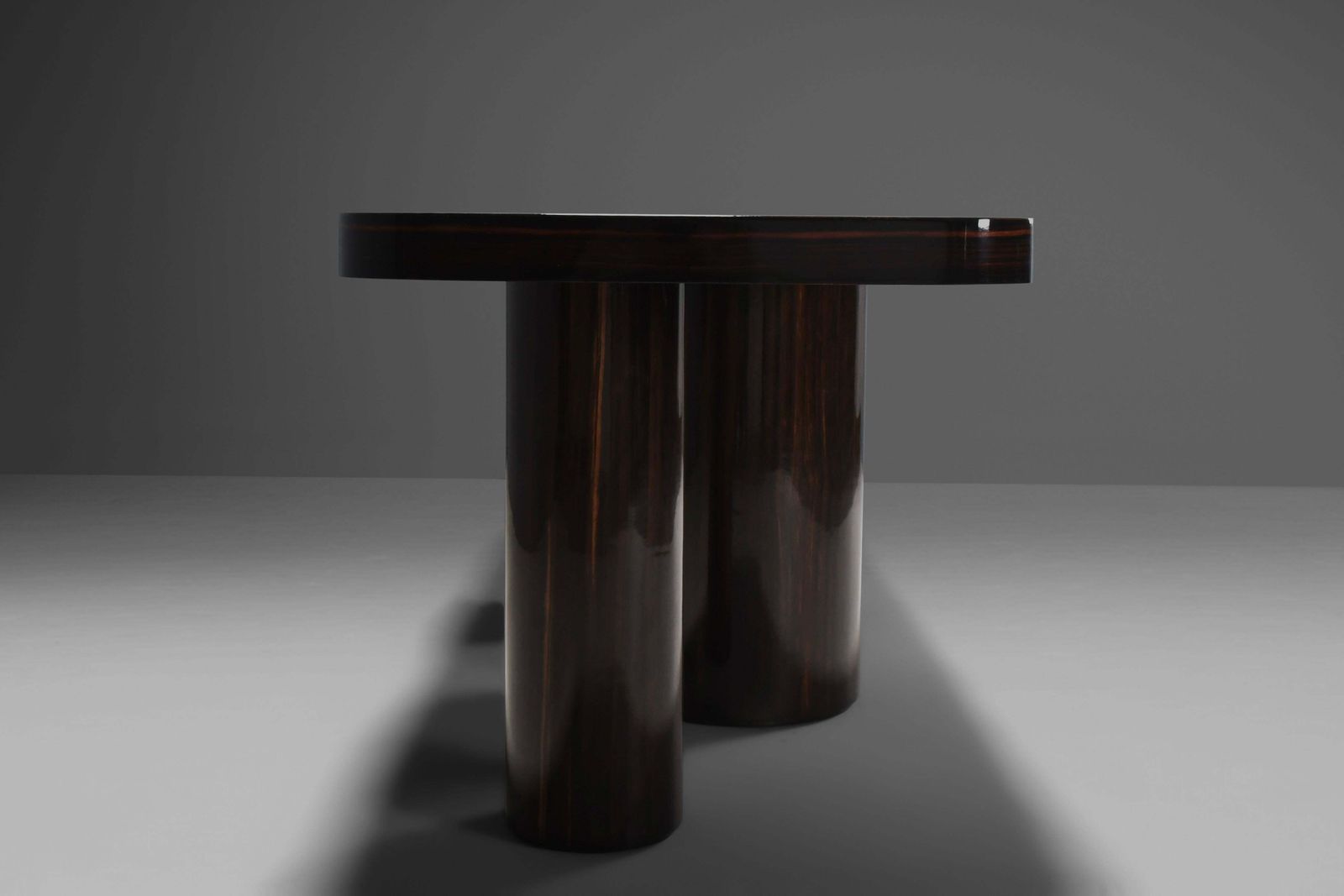 Furniture Exceptional Zebrano / Zebra Wood Console / Room Divider Made In Italy, 1970s photo
