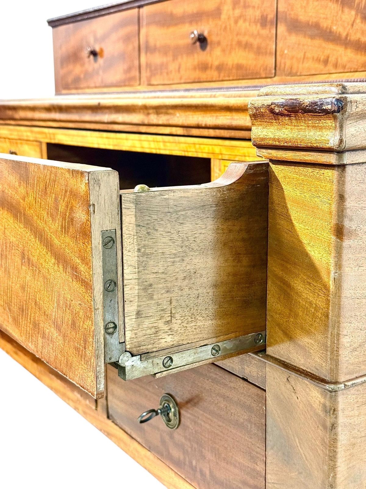 photo vintage French Empire Period Walnut Secretaire Desk, Circa 1810