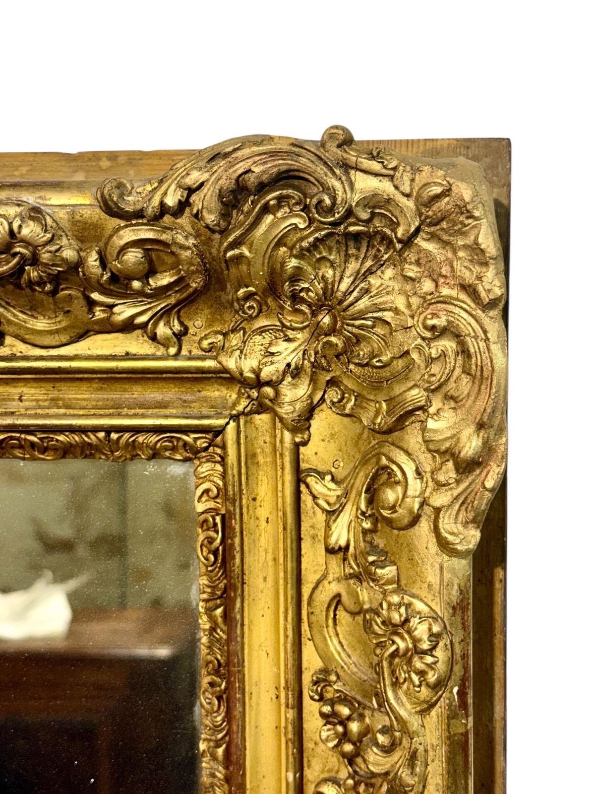 Large And Rectangular Giltwood Mirror, France 19th Century photo furniture