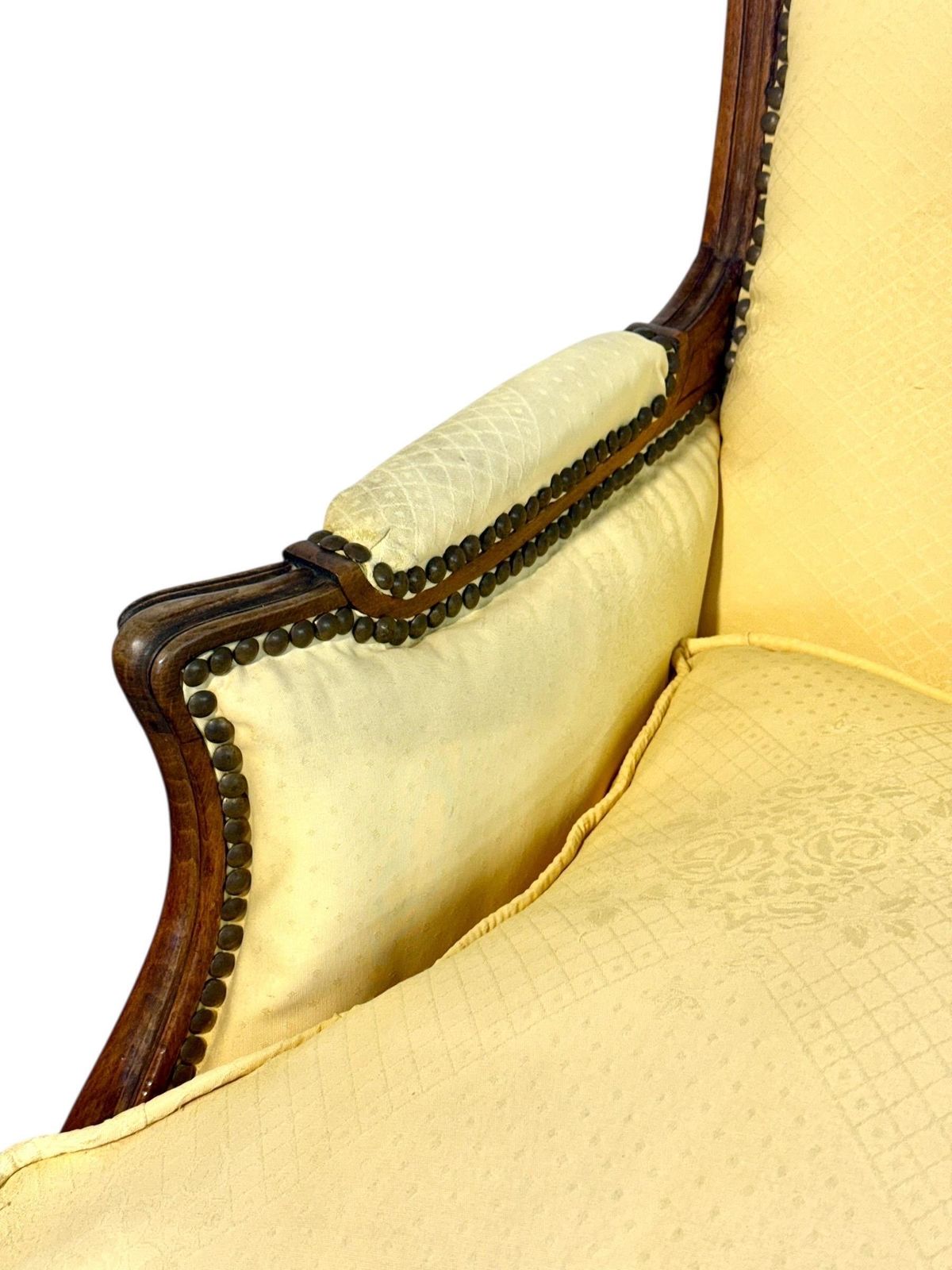 photo buy Pair Of Walnut Bergère Armchairs, France 19th Century