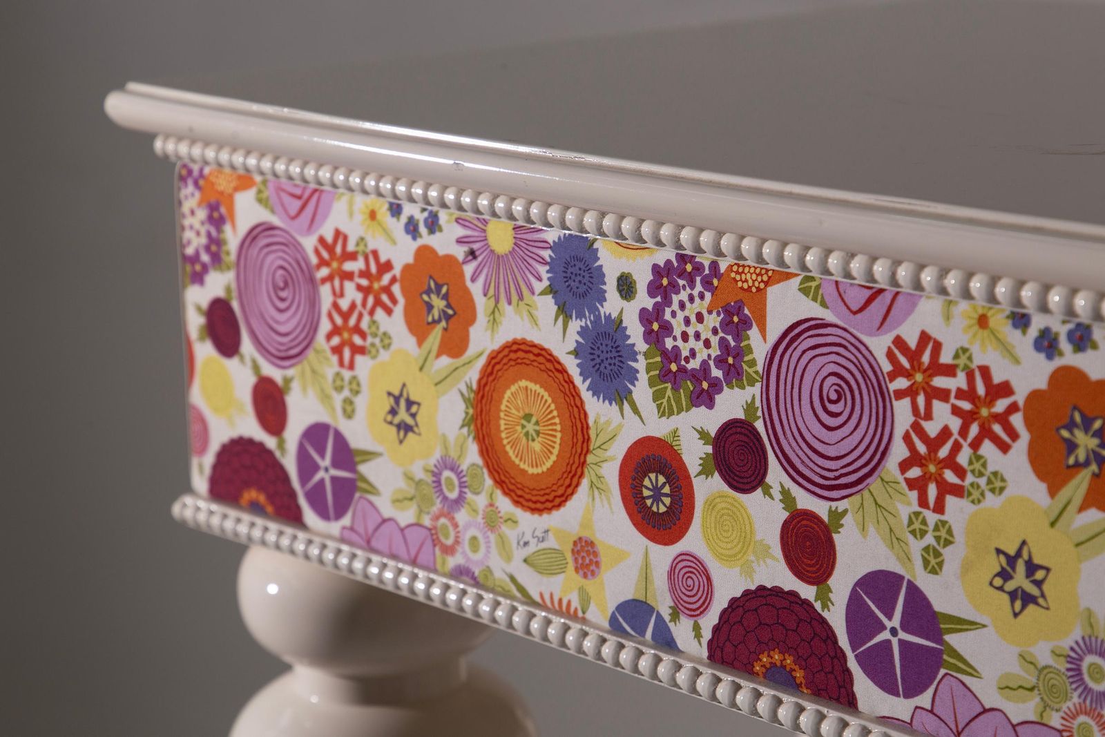 Italian Space Age Cocktail Console By Ken Scott With Original Fabric photo 12515.0